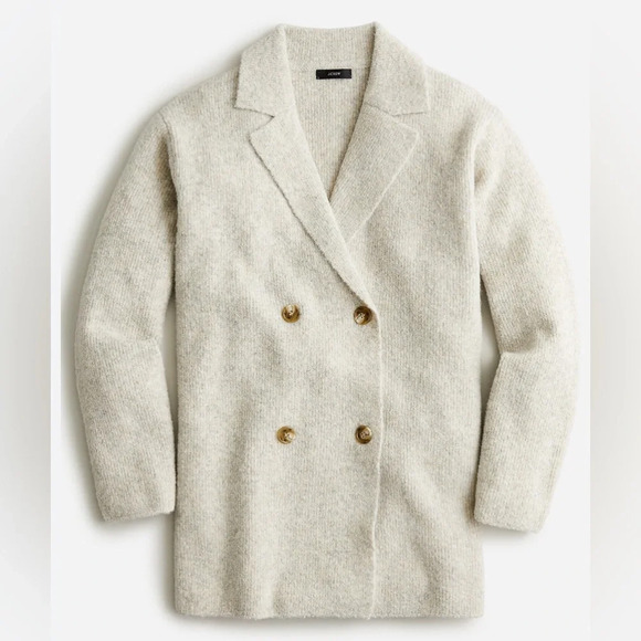 J. Crew Sweaters - J. crew double breasted merino alpaca Beige longline cardigan sweater XS 1500